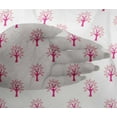 thumbnail image 4 of oneOone Viscose Chiffon Fabric Floral & Flying Swan Block Printed Craft Fabric BTY 42 Inch Wide, 4 of 4