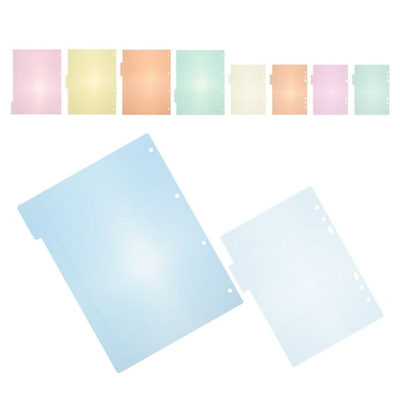 Homoyoyo 1 Set Binder Dividers with Pockets for Notebooks, Presentations, Organizers, and School Supplies