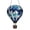 C, variant on Solar Powered Acrylic Hot Air Balloon Light with Flickering Flame, Weather-Resistant, for Garden, Patio, Balcony, or Party Decor.