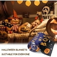 thumbnail image 3 of Halloween Blanket, Pumpkin Blanket, Boo Basket Stuffers for Women, Christmas Decorations, Fall Basket Stuffers, Couples Blanket 50x60, Cute Throw Blanket for Girlfriend Boyfriend, Halloween Gifts, 3 of 6
