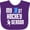 Purple, variant on Inktastic My 1st Hockey Season Boys Baby Bib