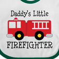 thumbnail image 4 of Inktastic Daddy's Little Firefighter Boys or Girls Baby Bib, 4 of 4