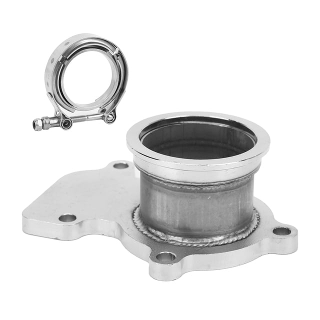 Accesorios para automóviles, adaptador de brida de banda en V para coche, 5 pernos a adaptador de brida Turbo, elaborado por expertos