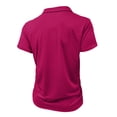 thumbnail image 5 of GrmtClth Men Polo Shirts Summer Fashion Short Sleeve Golf Shirts Basic Quarter Zip Blouses Trendy Collared Outfit with Pocket Purple Pink S, 5 of 6