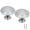 Silver, variant on Dazone Cabinet Door Knobs, 40 Pack Stainless Steel Cabinet Knobs Door Handles Cupboard Drawer Kitchen Hardware Pulls With Screws, Round Pull Knobs Silver