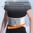thumbnail image 4 of Cinturón de soporte lumbar Vogacara Corrector de postura autocalentamiento Banda de cintura ligera Gris SG, 4 of 6