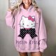 thumbnail image 1 of Sudadera con capucha con estampado de Hello Kitty para mujer, estilo Harajuku, estética, unisex, estilo vintage, informal, para otoño, 1 of 1
