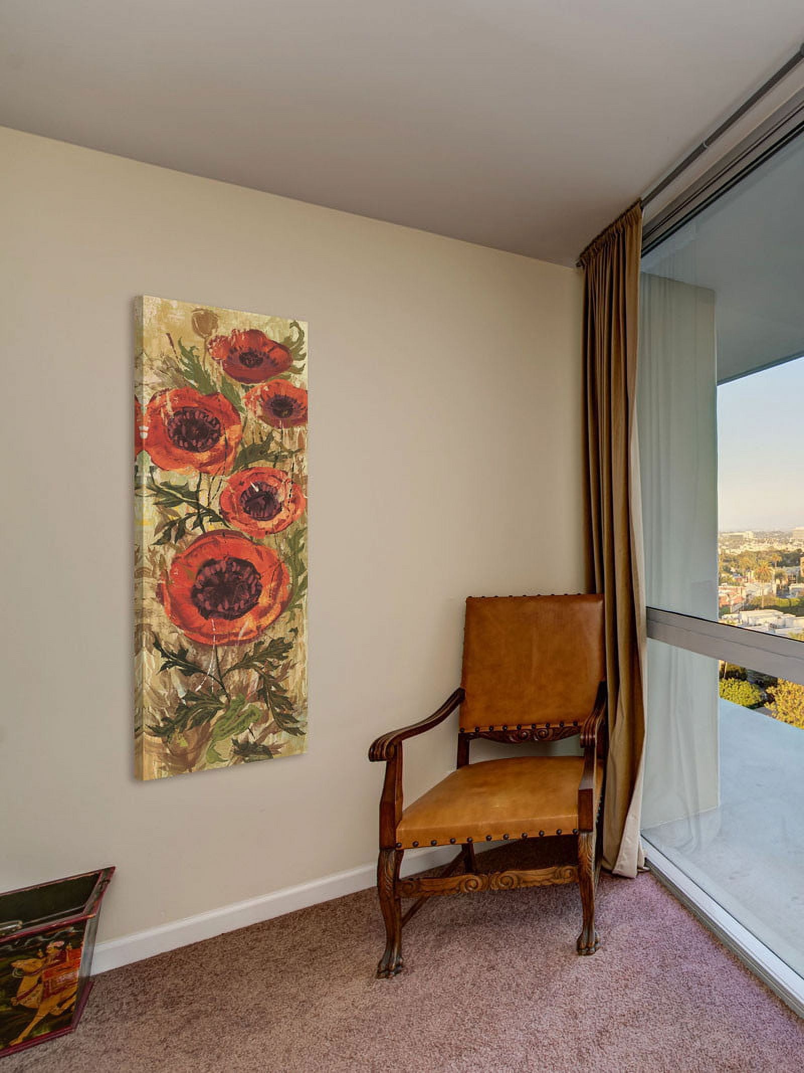 Marmont Hill "Floral Frenzy Red I" Painting Print on Canvas