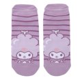 thumbnail image 3 of Hello Kitty & Friends Bathtime Women's 5-Pair Striped Ankle Socks, 3 of 7