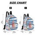 thumbnail image 2 of FORMRS Mini Backpack Purse for Women Quilted Travel Daypack Casual Shoulder Bag, Red Sailboats, 2 of 7