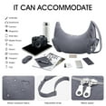 thumbnail image 4 of Duryarhall Women Crescent Shaped Single Shoulder Crossbody Bag Waterproof Design Casual Hobo Bag, 4 of 5