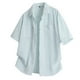thumbnail image 1 of Blusa y camisa de manga corta con cuello vuelto Camisa casual para hombre Camisa de bolos vintage de manga corta Camisas de verano de playa cubana Camisa con botones Blusa para hombre Poliéster, 1 of 7