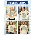 thumbnail image 4 of XCHQRTI Plus Size Daisy Women Tshirt Graphic Oversized Tees Short Sleeve Casual Tee, 4 of 9