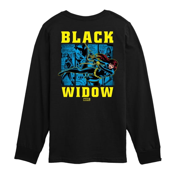 Marvel The Avengers - Black Widow Comic - Toddler And Youth Long Sleeve Graphic T-Shirt