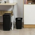 thumbnail image 5 of Plastic Small Trash Can Wastebasket, Garbage Container Basket for Bathrooms, Laundry Room, Kitchens, Offices, Kids Rooms, Dorms, 3.5 Gallon, Khaki, 5 of 7