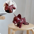 thumbnail image 5 of KOYPTL French Bulldog-Shaped Bag Small Dog Cross-Body Single-Shoulder Bag Plush Animal Tote Bag Mini Corssbody Shoulder Purse Holiday Birthday Unique Gifts for Women Wife Girlfriend PU Leather Red, 5 of 9