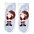 thumbnail image 2 of Calcetines de moda Low Crew Calcetines cortos de Navidad transpirables para niñas y Hombres Santa púrpura Salvador Dali calcetines de dibujos animados para mujer, 2 of 3