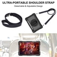 thumbnail image 2 of Dteck Case for Samsung Galaxy Tabn S9 / S9 FE 5G Tablet Case with 360 Rotating Hand Strap & Stand, Crossbody Drop-Proof Case for Galaxy Tab S9 FE 10.9"/ S9 11",Black, 2 of 7