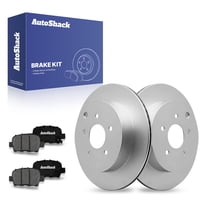 AutoShack 12.13" (308 mm) Rear Vented Brake Rotors Coated   Premium Ceramic Brake Pads | Replacement for 2009-2022 Nissan Murano 2013-2020 Nissan Pathfinder | 6-PC Brake Kit | ArmorStop