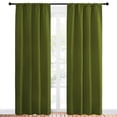 thumbnail image 2 of Cortina Blackout NICETOWN Decoración de Navidad 42x213 cm Oliva, 2 of 9