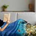 thumbnail image 3 of Fish Soft Flannel Fleece Blanket, Fairy Underwater with Fish and Source of Oxygen Coral Aquatic Liquid Culture Scenery, Cozy Plush for Indoor and Outdoor Use, 70" x 90", Multicolor, by Ambesonne, 3 of 5