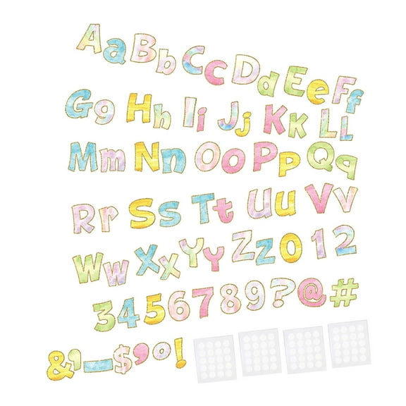 Tineasur Watercolor Paper Letter Cards Set for Classroom Use, Home Decoration, Educational and Art Supplies Kit