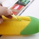 thumbnail image 5 of Porta lápices de silicona con cremallera y forma de maíz Organizador de bolso para cosméticos, bolso de escritorio, cartera, bolsa para pinceles de maquillaje, 5 of 8