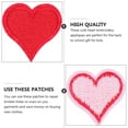 thumbnail image 2 of 30 parches termoadhesivos con forma de corazón bordados, para coser o decorar, para manualidades., 2 of 6