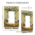 thumbnail image 3 of Balery Vintage Garlic Bread Illustration for Duplex Wall Plates Kit, Electrical Outlet Covers, Standard Size 1-Gang 5.0" x3.0", Electric Receptacle Plug Covers-Style U, 3 of 6