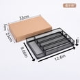thumbnail image 5 of Metal Mesh Drawer Organizer, 5 Compartment Silverware Tray for Kitchen, Office Desk, Flatware Cutlery Storage, Black, 12.6"x8.6", 5 of 7