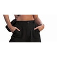 thumbnail image 4 of Zivyakyron Baggy Womens Wide Leg Jeans Full Length Summer Denim High Waisted Cargo Jeans for Women Multi Pocket Going Out Plain Casual Pants, 4 of 5