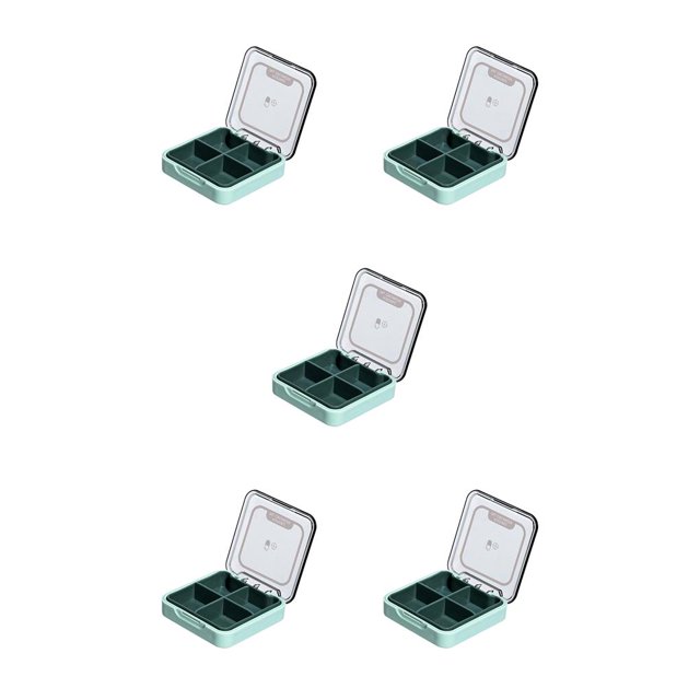 Pastillero Naiovety cuidado de la salud divisor diario Verde 5Conjunto
