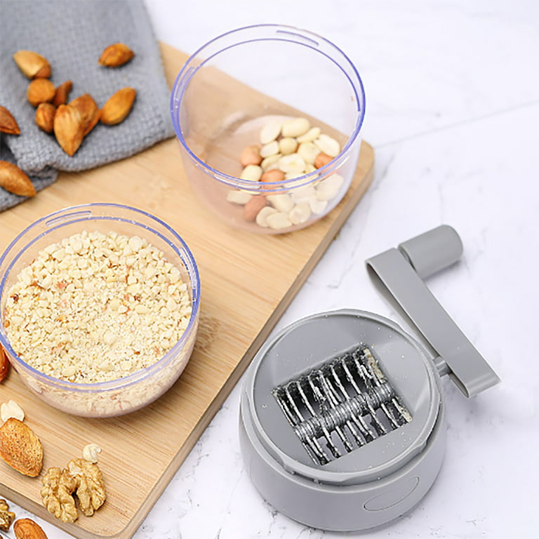 Wovilon Stainless Steel Cheese Grater Manual Walnut Nut Grinder
