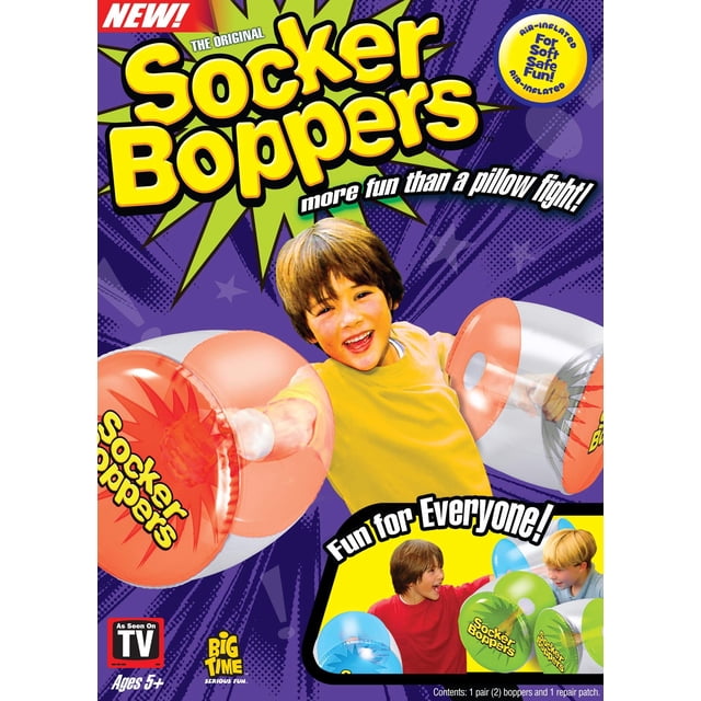 Almohadas inflables de boxeo Socker Boppers, transparentes, un par