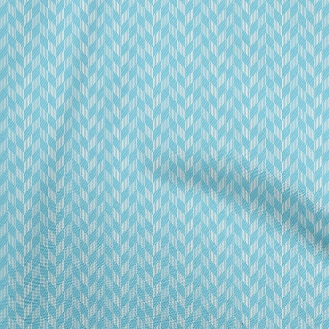 oneOone Cotton Poplin Sky Blue Fabric Geometric Craft Projects Decor Fabric Printed By The Yard 56 Inch Wide
