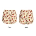 thumbnail image 3 of Yiaed Cartoon Popcorn Print Women's Running Shorts with Liner 3 Zipper Pockets Elastic Workout Athletic Gym Yoga Shorts-Medium, 3 of 7