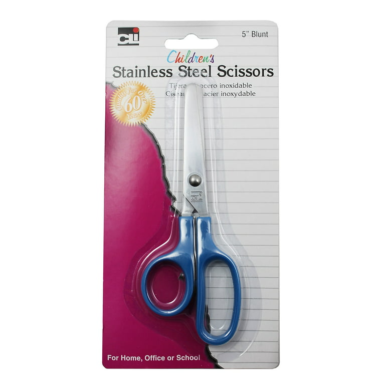 Charles Leonard Kid Cut Plastic Scissors in Assorted Colors, Pack of 24