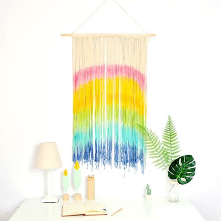 Diy Boho Style Wedding Macrame Curtains Wall Photo Backdrop