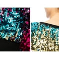 thumbnail image 6 of Women's Sequin Crewneck Sweatshirt Long Sleeve Sparkly Pullover Top (Gradient Color, 6 of 7