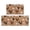 Rooster and Text Brown Pattern, variant on Rooster and Text Brown Pattern Anti Fatigue Kitchen Rugs Set Of 2, Non Slip Washable Decorative Floor Mats for Kitchen Sink Laundry, 17"x30" and 17"x47"