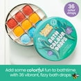 thumbnail image 2 of Honeysticks Bath Color Tablets for Kids - Non Toxic Bathtub Color Drops Made with Natural and Food Grade Ingredients - Fragrance Free - Fizzy, Brightly Colored Bathtime Fun, Great Gift Idea - 36 Drops, 2 of 7