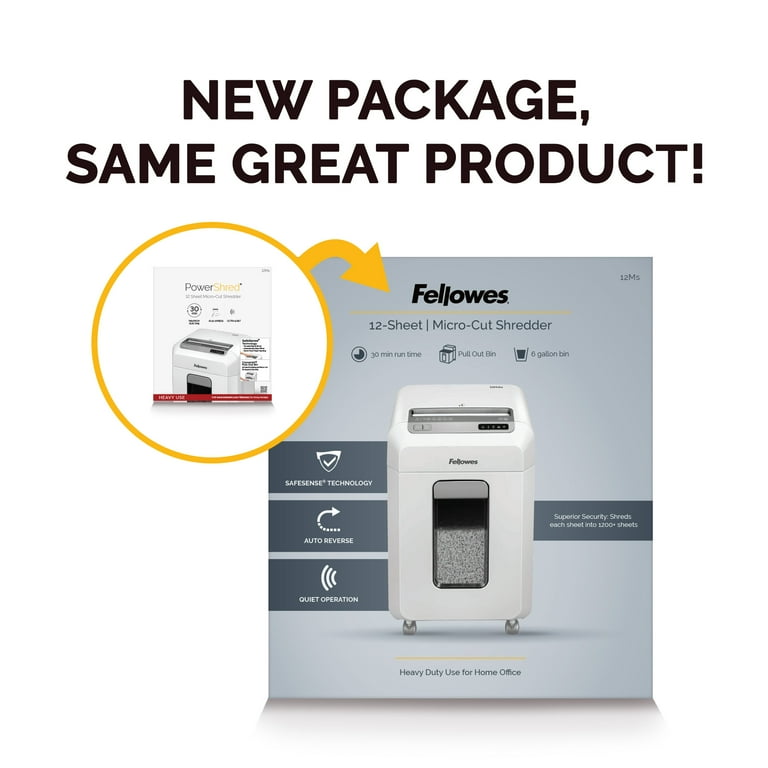 Fellowes Microshred Automatic Reverse Functionality Micro Cut