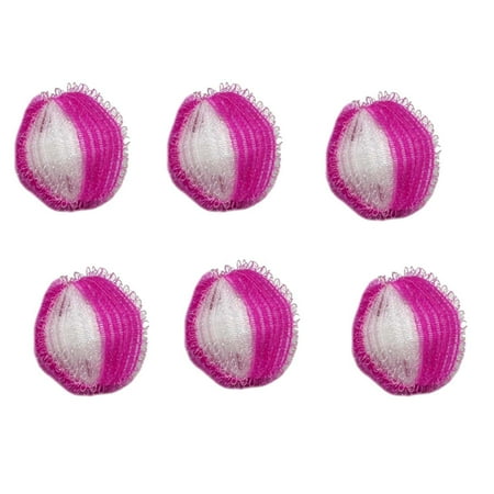 JOGZMZ 6 Pcs Laundry Balls Hair Lint Fluff Grabbing Laundry for Washing Machine Wash Ball Cleaning Sustainable Cleaning Supplies Household Essential