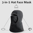 thumbnail image 4 of Unisex Winter Windproof Balaclava Mask Warm Fleece Lining Full Face Cover for Skiing Motorcycle Cycling Running,Grey, 4 of 4