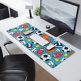 thumbnail image 2 of Long Mouse Pads for Desk,Baseball Football Pattern Desk Mats on Top Of Desks, Desk Mouse Pad Extra Large with 3mm Non-Slip Base and Stitched Edge for Gaming,Office,Work,Home 31.5"x11.8", 2 of 6