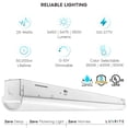 thumbnail image 7 of Luxrite 3FT Slim LED Shop Light, 25W, 3450 Lumens, 3 Color Selectable 3500K-5000K, 0-10V Dimmable, Damp Rated UL Listed, 7 of 7
