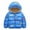 Blue, variant on Winter Down Coats for Kids Baby Boys Girls Light Puffer Padded Jacket Bear Hoods Infant Outerwear Toddler Jacket