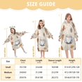 thumbnail image 4 of FORMRS Wearable Blanket Hoodie with Sleeves for Kids Cozy Flannel Sweatshirt, Fall Coffee, 4 of 7