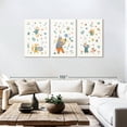 thumbnail image 3 of Elephant Stock Scandinavian Musical Animals Wall Art - Horizontal Multi Panel Canvas - Kids Room Wall Decor - Kids And Nursery Multi Panel - Beige And Orange Decor - 80" x 39", 3 of 8