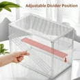 thumbnail image 4 of SANKEU Clear Acrylic 4 Tier Figure Display Case with 3 Movable Plates, Stackable Showcase with Magnetic Door for Collectibles (Large-1pack), 4 of 7